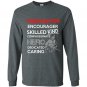 Firefighter encourager skilled kind compassionate hero dedicated caring Long Sleeve Gildan