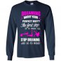 Gym dreaming about your perfect body Long Sleeve Gildan