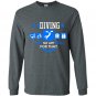 Idiving no app for that Long Sleeve Gildan