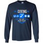 Idiving no app for that Long Sleeve Gildan