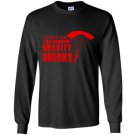 I dont trip i do random gravity checks Long Sleeve Gildan