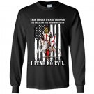 I fear no evil the crusader Long Sleeve Gildan