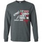 Ill bleed black and red until im cold and dead Long Sleeve Gildan