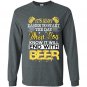 Its alot easier to start the day when you know it will end with beer Long Sleeve Gildan