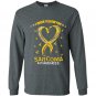 I wear yellow for sarcoma awareness Long Sleeve Gildan