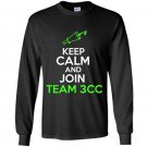 Keep calm and join team 3cc Long Sleeve Gildan