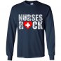 Nurses rock nurses Long Sleeve Gildan