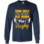 Some girls play with dolls real play rugby Long Sleeve Gildan