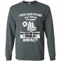 Sticks and stones may break my bones but hollow points expand on impact Long Sleeve Gildan