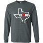 Texas proud Long Sleeve Gildan