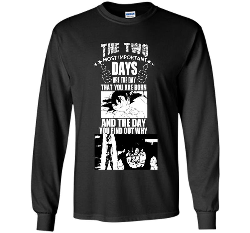 The two most important days are the day that you are born Long Sleeve Gildan