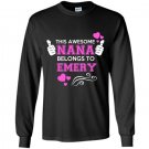 This awsome nana belongs to emery Long Sleeve Gildan