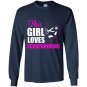 This girl loves scrapbooking Long Sleeve Gildan