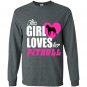 This girl loves her pitbull Long Sleeve Gildan