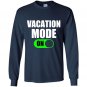 Vacation mode on Long Sleeve Gildan