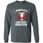 Worlds okayest golfer Long Sleeve Gildan