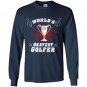 Worlds okayest golfer Long Sleeve Gildan