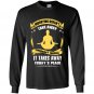 Worrying doesnt take away tomorrows troubles it takes away todays peace Long Sleeve Gildan