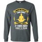 Worrying doesnt take away tomorrows troubles it takes away todays peace Long Sleeve Gildan