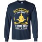 Worrying doesnt take away tomorrows troubles it takes away todays peace Long Sleeve Gildan