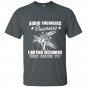 Audio engineers because lighting designers need heroes too t-shirt