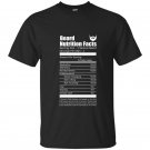 Beard nutrition facts t-shirt
