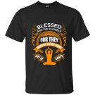 Blessed are the flexible for they refuse to be bent out of shape t-shirt