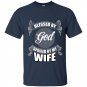 Blessed by god spoiled by my wife t-shirt