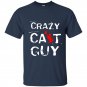 Crazy cat guy t-shirt