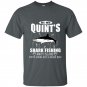 Est 1975 quints shark fishing amity island youre need a bigger boat t-shirt