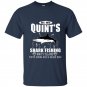 Est 1975 quints shark fishing amity island youre need a bigger boat t-shirt