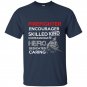 Firefighter encourager skilled kind compassionate hero dedicated caring t-shirt