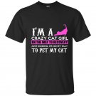 Im a crazy cat girl on the way to recovery t-shirt