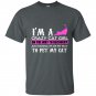 Im a crazy cat girl on the way to recovery t-shirt