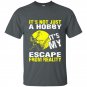 Its not just a hobby its my escape from reality baseball t-shirt