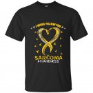 I wear yellow for sarcoma awareness t-shirt