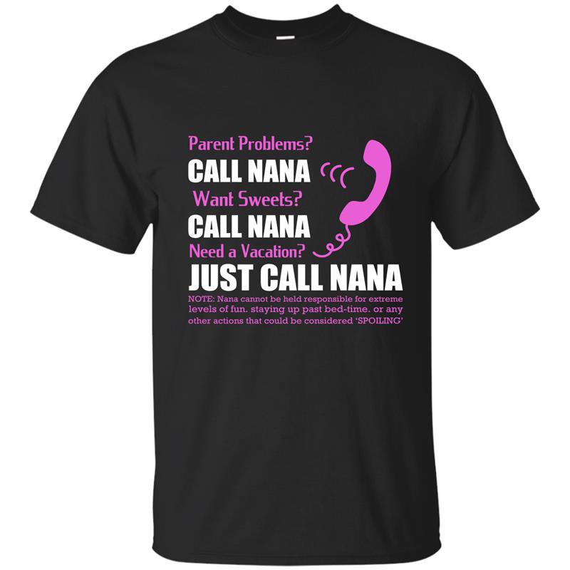 Just call nana t-shirt