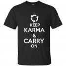 Keep karma and carry on t-shirt