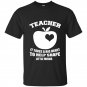 Teacher it takes a big heart to help shape little minds t-shirt
