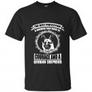 The best protection a woman can have is courage and a german shepherd t-shirt