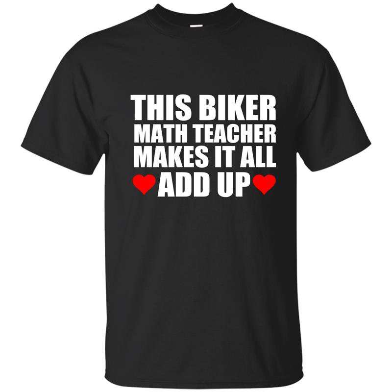This biker math teacher makes it all add up t-shirt