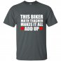 This biker math teacher makes it all add up t-shirt