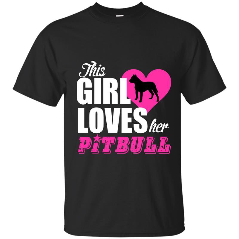 This girl loves her pitbull t-shirt
