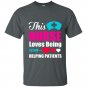This nurse loves being helping patients nurse t-shirt