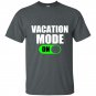 Vacation mode on t-shirt