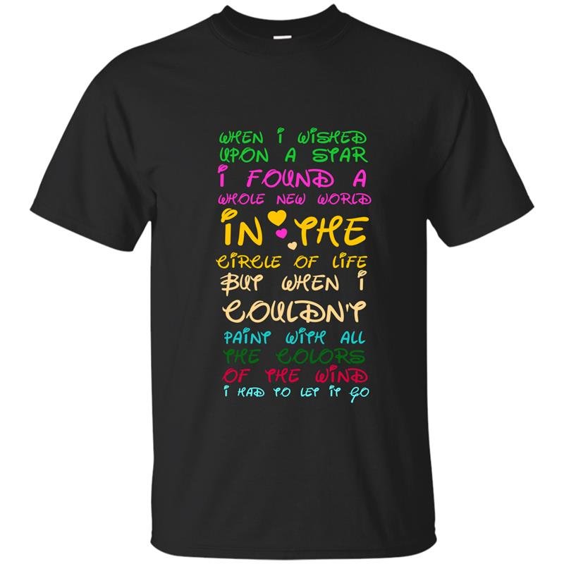 When i wish upon a star i found a whole new world t-shirt