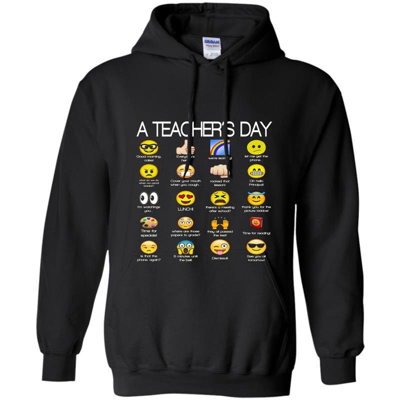 A teachers day funny emoji teacher gift Hoodie