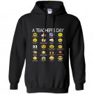 A teachers day funny emoji teacher gift Hoodie