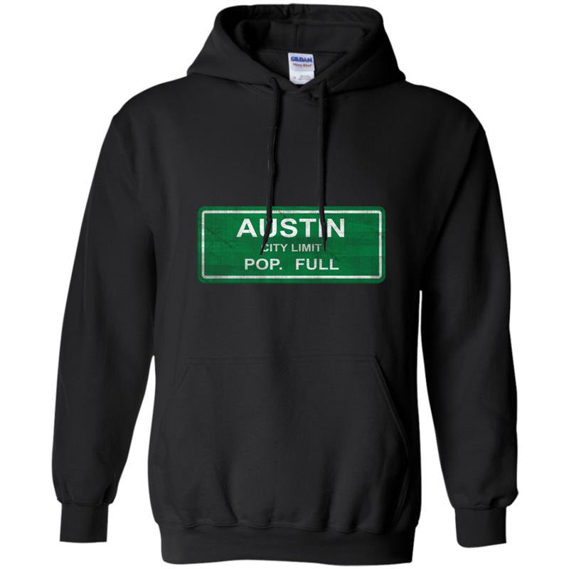 Austin city limits tee population full short sleeve cas Hoodie