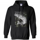 Camouflage flag musky fishing hoodie Hoodie